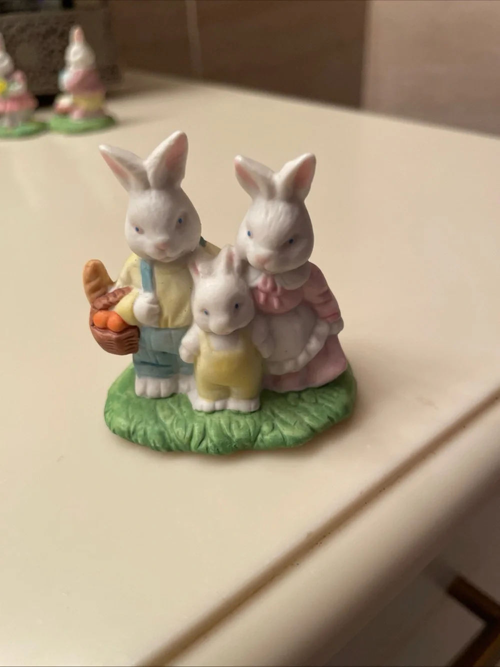 Vintage Assortment of Ceramic Easter Bunny Figurines - Set of 3
